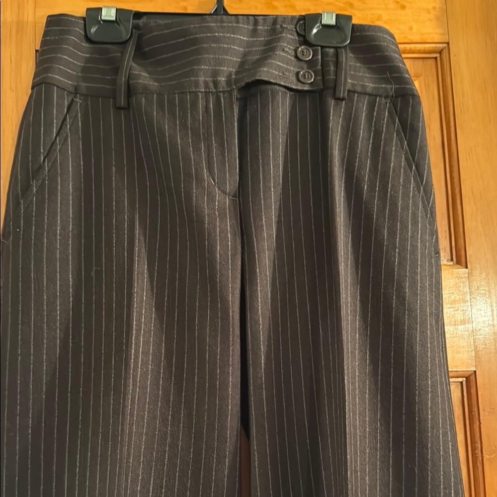 BCBGMaxAzria Brown Wide-Leg Trousers - Picture 2 of 13
